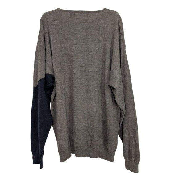 Greg Norman Merino Wool Sweater Mens Size XL Gray Knit Long Sleeve Crew Neck - Picture 8 of 11